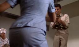 This is about all you see of Barbara Eden in the previews.