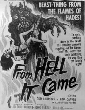 From Hell It Came - the ad