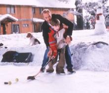 "And if you angle the stick just right, the puck hits the goalie in the teeth."