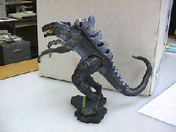 Godzilla figure.